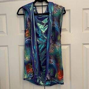 Multicolor Sleeveless Women's Top